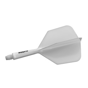 Shaft z piórkiem Cuesoul Rost77 Big Wing Solid White Białe Short