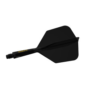 Shaft z piórkiem Cuesoul Rost77 Big Wing Solid Black Czarne Short