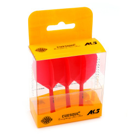 Shaft z piórkiem Cuesoul Rost AK5 Big Wing Solid Red Czerwone Short