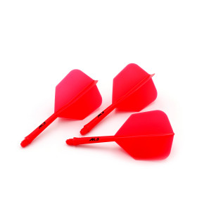 Shaft z piórkiem Cuesoul Rost AK5 Big Wing Solid Red Czerwone Short