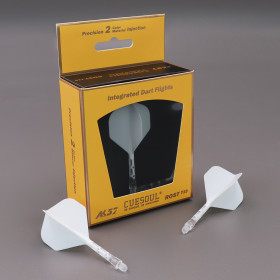 Shaft z piórkiem Cuesoul Rost T19 Standard Biały/Przezroczysty Medium