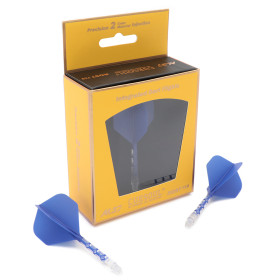 Shaft z piórkiem Cuesoul Rost T19 Standard Niebieski/Przezroczysty Long