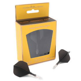 Shaft z piórkiem Cuesoul Rost T19 Standard Czarny/Przezroczysty Short