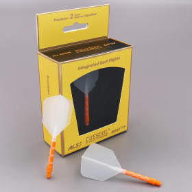 Shaft z piórkiem Cuesoul Rost T19 Big Wing Przezroczysty/Pomarańczowy Long