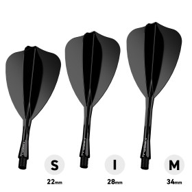 Winmau Fusion Arrow Shaft z Piórkiem Black Czarny Medium PREORDER wysyłka od 09.07