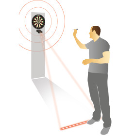 Laserowa linia rzutu Winmau Laser Oche