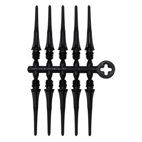 Groty do lotek do soft darta Cosmo Fit Point Plus Czarne 50 szt.