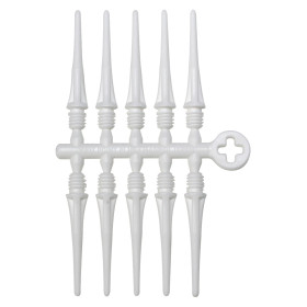 Groty do lotek do soft darta Cosmo Fit Point Plus Białe 50 szt.