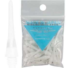 Groty do lotek do soft darta Condor Tip Białe White 40 szt.