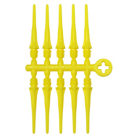 Groty do lotek do soft darta Cosmo Fit Point Plus Żółte 50 szt.