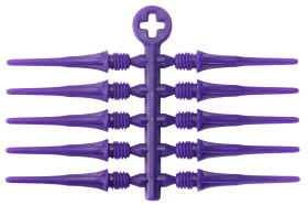 Groty do lotek do soft darta Cosmo Fit Point Plus Fioletowe 50 szt.