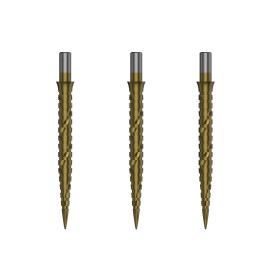 Groty do lotek do steel darta Cuesoul Touch Point II Złote 29mm