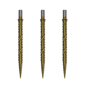 Groty do lotek do steel darta Cuesoul Touch Point II Złote 37mm