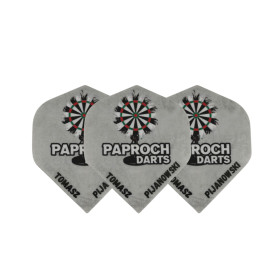 Piórka do darta Paproch Darts Szare Standard No2 3szt.