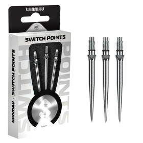 Groty Winmau Switch Point Srebrne Gładkie Smooth Silver 30mm
