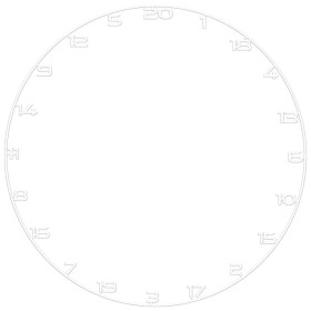 Ring numeryczny do tarczy do darta Bullet Biały