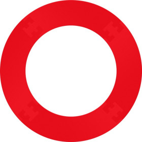 Opona 4częściowa Bull's NL Guard Foam Surround Czerwona