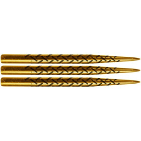 Groty do lotek steel dart Shot Warrior Gold Złote 45mm