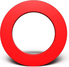 Opona ochronna do tarczy do darta Bull's NL Czerwona Red