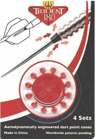 Trident 180 Osłonki do grotów czerwone (12szt.)
