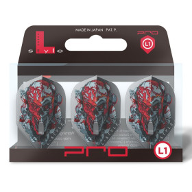 Piórka do darta LStyle L1EZ Ryan Searle Clear Black V4