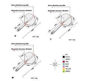 Cuesoul Rost T19 Big Standard Fioletowy/Przezroczysty Short