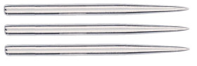 Groty do lotek steel dart Bull's NL Srebrne Silver 34mm