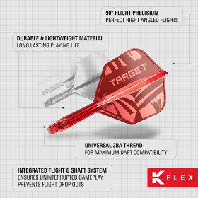 KFlex Target KFlex Flight Red Czerwone Short No2
